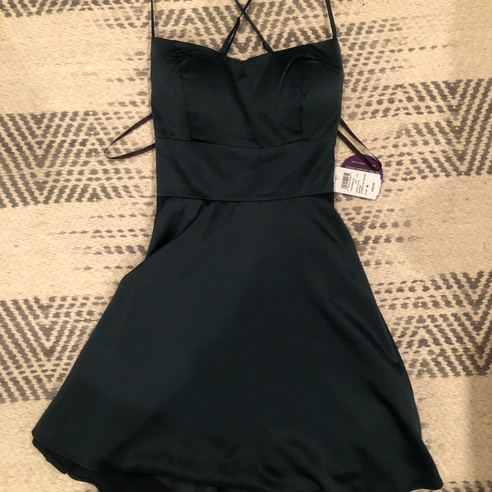WINDSOR- Lace Up Back Hoco Dress